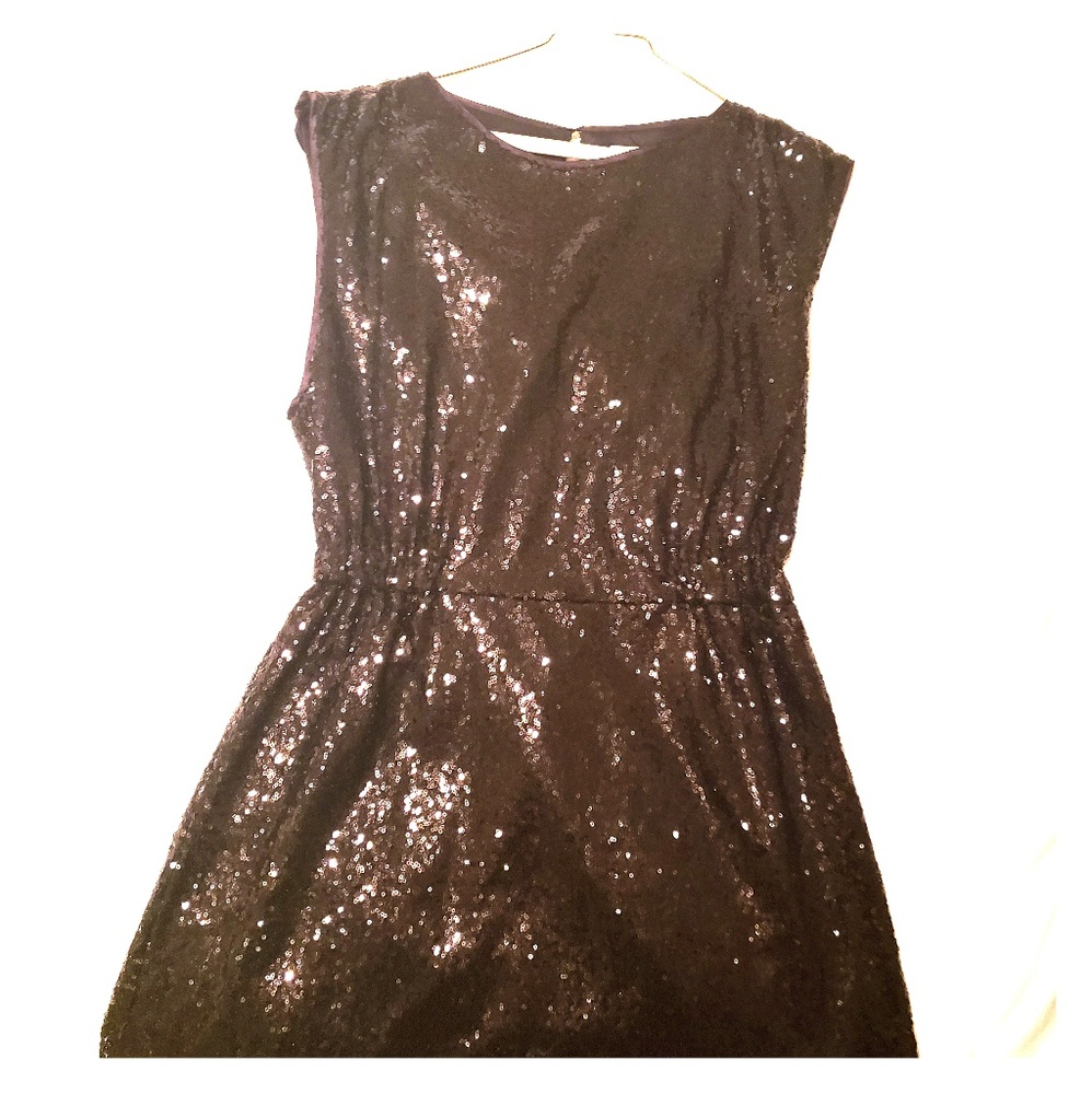 Black Sequin Dress